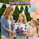 Keezi Dance Mat Toy for Kids Age 3-12 Electronic Dance Pad with Bluetooth 4 Game Modes Purple-10
