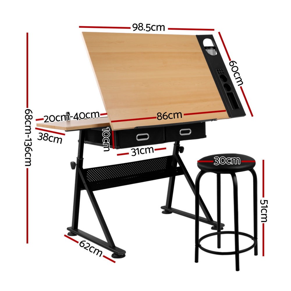 Artiss Drawing Desk Drafting Table - 0