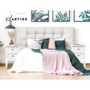 Artiss Bedside Table 2 Drawers - BISSET White-6