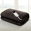 Giselle Bedding Electric Throw Blanket - Chocolate-1