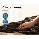 Giselle Bedding Electric Throw Blanket - Chocolate-6