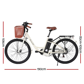 Everfit 26" Electric Bike City Bicycle eBike e-Bike Commuter w/ Battery WH - 0
