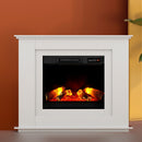 Devanti Electric Fireplace Fire Heater 2000W White-7