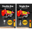 Giantz Electric Hoist Winch 400/800KG Cable 20M Rope Tool Remote Chain Lifting-4