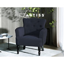 Artiss Armchair Wingback Charcoal Lothair-6