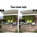 Gardeon Outdoor Sofa Set Wicker Lounge Setting Table and Chairs Patio Furniture-4