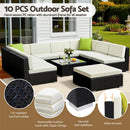 Gardeon 10-Piece Outdoor Sofa Set Wicker Couch Lounge Setting Cover-4