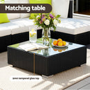 Gardeon 10-Piece Outdoor Sofa Set Wicker Couch Lounge Setting Cover-5