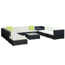 Gardeon 12PC Sofa Set with Storage Cover Outdoor Furniture Wicker-4