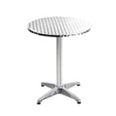 Gardeon Set of 6 Outdoor Bar Table Aluminium Round 70/110CM-5