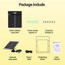 Giantz Automatic Chicken Coop Door 37cm Solar Powered Smart App Control Black-10