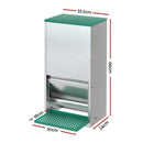 Giantz Automatic Chicken Feeder Port Coop Chick Poultry Treadle Self Opening-2