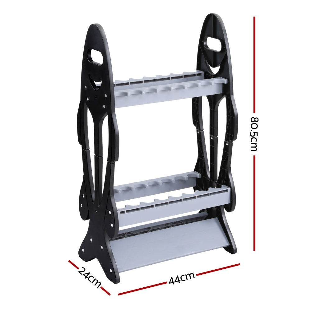 Seamanship Fishing Rod Holder 16 Storage Rack Fishing Pole Stand Garage Organizer Holds - 0