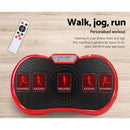 Everfit Vibration Machine Platform Vibrator Resistance Rope Home Fitness Red-4