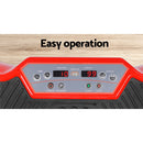 Everfit Vibration Machine Platform Vibrator Resistance Rope Home Fitness Red-6