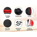 Everfit Vibration Machine Platform Vibrator Resistance Rope Home Fitness Red-7