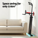 Everfit Chin Up Tower Pull Up Station Adjustable Dip Station Folding Home Gym Black-5