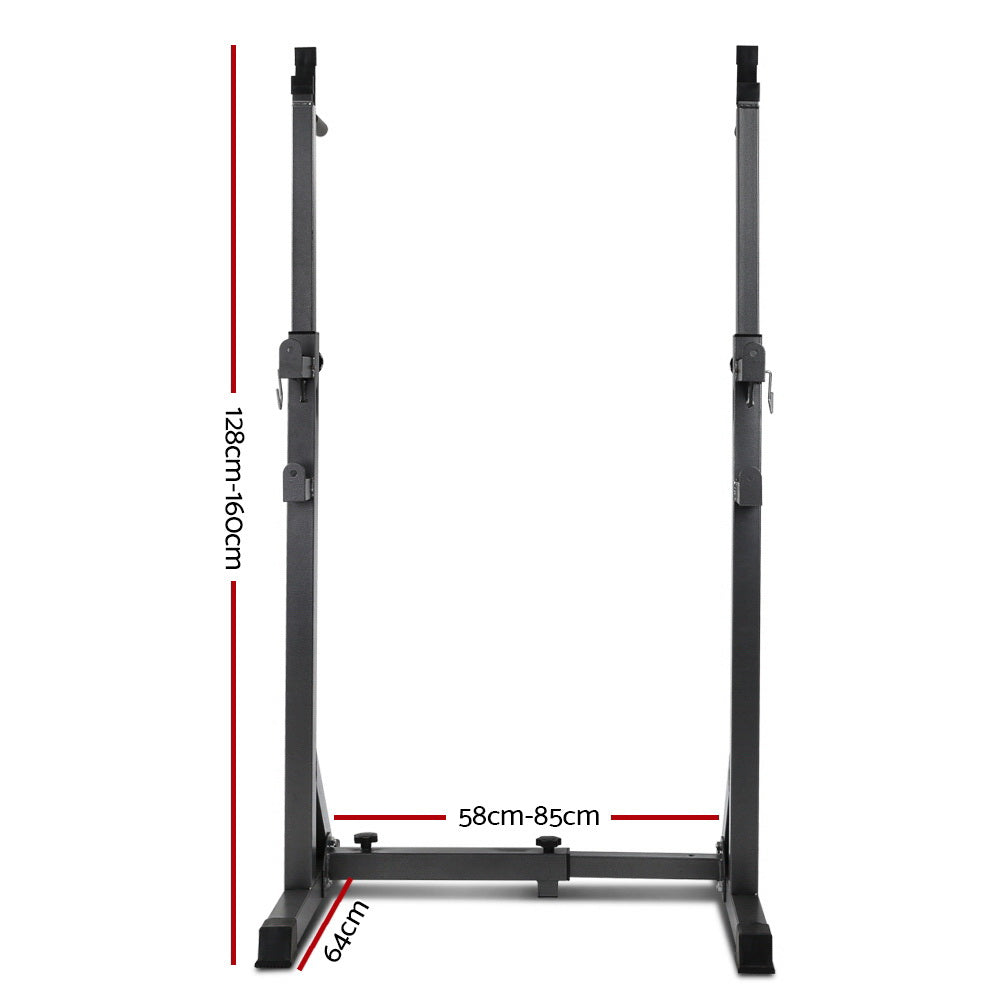 Everfit Weight Bench Adjustable Squat Rack Home Gym Equipment 300kg - 0