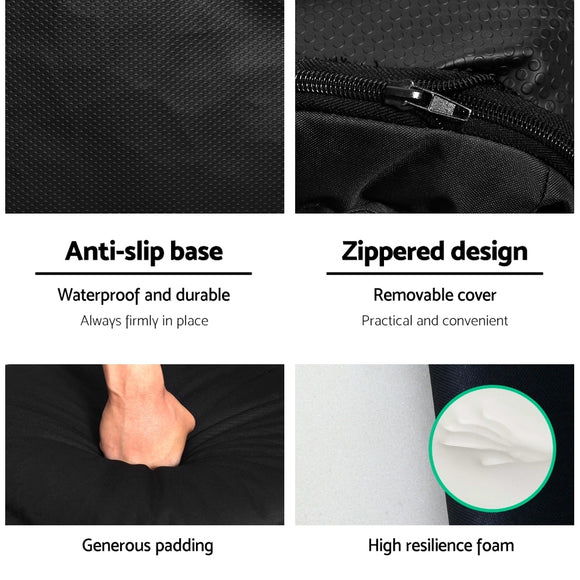 Artiss Floor Lounge Sofa Camping Chair Black