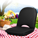 Artiss Floor Lounge Sofa Camping Chair Black-7