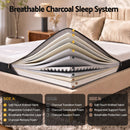 Giselle 18cm Double Memory Foam Mattress Dual Feel Reversible Charcoal Foam-3
