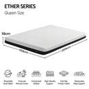 Giselle 18cm Queen Memory Foam Mattress Dual Feel Reversible Charcoal Foam-1