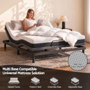 Giselle 18cm Queen Memory Foam Mattress Dual Feel Reversible Charcoal Foam-7