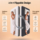 Giselle 18cm Single Memory Foam Mattress Dual Feel Reversible Charcoal Foam-2