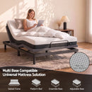 Giselle 18cm Single Memory Foam Mattress Dual Feel Reversible Charcoal Foam-7