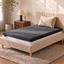 Giselle 18cm Single Memory Foam Mattress Dual Feel Reversible Charcoal Foam-11