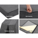 Giselle Bedding Foldable Mattress Folding Foam Bed Mat Single Grey-7