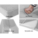 Giselle Bedding Foldable Mattress Folding Foam Bed Mat Light Grey-6