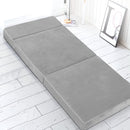Giselle Bedding Foldable Mattress Folding Foam Bed Mat Light Grey-7
