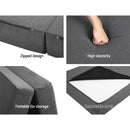 Giselle Bedding Foldable Mattress Folding Foam Double Grey-6