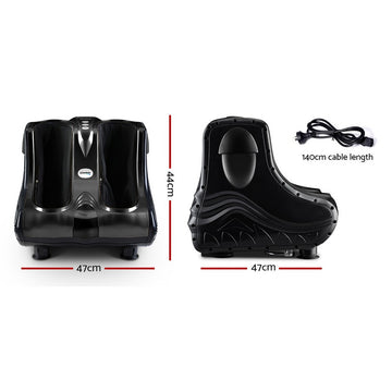 Livemor Foot Massager Massagers Shiatsu Electric Roller Ankle Calf Leg Kneading Black - 0