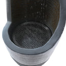 Gardeon Solar Fountain Water Feature Bird Bath Outdoor Garden Cascade 48CM Grey-4