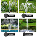 Gardeon Solar Pond Pump Submersible Water Fountain with Battery Kit LED Lights 4FT-9