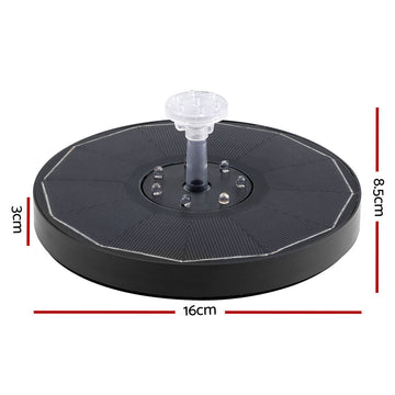 Gardeon Floating Solar Pond Water Fountain Pump Outdoor Fountains LED Light - 0