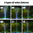 Gardeon Floating Solar Pond Water Fountain Pump Outdoor Fountains LED Light-6