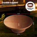 Grillz Fire Pit Bowl Cast Iron Rustic 70cm-8