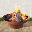 Grillz Fire Pit Bowl Cast Iron Rustic 70cm-7