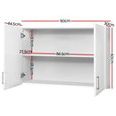 Artiss Bathroom Storage Cabinets 900mm Wall Mounted Medicine Cabinet Cupboard-2