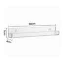 Artiss 6-Pack Acrylic Wall Shelves, Clear Floating Display Shelf with Detachable Panels & Front Lip-3