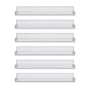 Artiss 6-Pack Acrylic Wall Shelves, Clear Floating Display Shelf with Detachable Panels & Front Lip-4