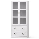 Artiss Buffet Sideboard 180cm Hutch Storage Cabinet Kitchen Drawer Door White-1