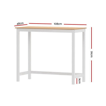 Artiss Ari Bar Table 108CM Rectangular - 0