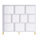 Artiss Bookshelf 3 Tiers 10 Cubes - CORA White-5