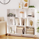 Artiss Bookshelf 3 Tiers 10 Cubes - CORA White-1