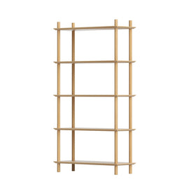 Artiss Bookshelf 5 Tiers Bookcase Display Shelves Wooden Storage Stand Rack Pine