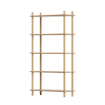 Artiss Bookshelf 5 Tiers Bookcase Display Shelves Wooden Storage Stand Rack Pine